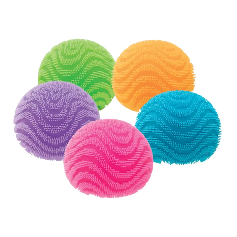 NeeDoh Fuzz Ball Wonder Waves sensory squeeze toy with a soft wavy texture