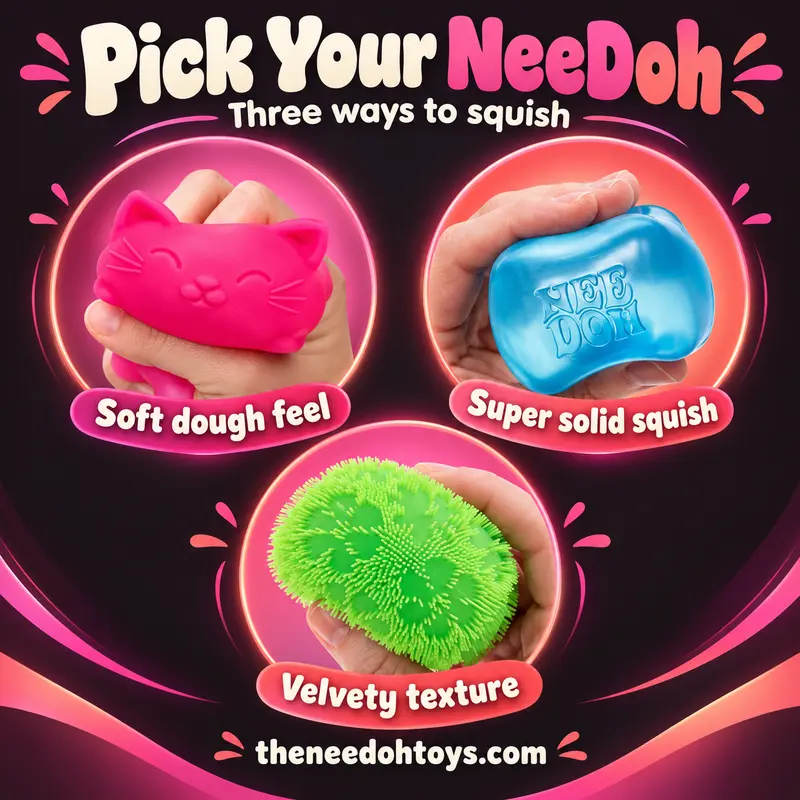 Three ways to Squish Needoh